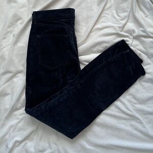LOFT Petite Navy Velveteen Skinny Pants 29